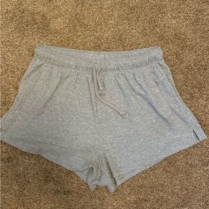 Amazon Women's Waffle Knit High Waist Gray Shorts